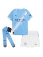 Manchester City Nico Gonzalez #14 Replika Hemmakläder Barn 2025-26 Kortärmad (+ byxor)